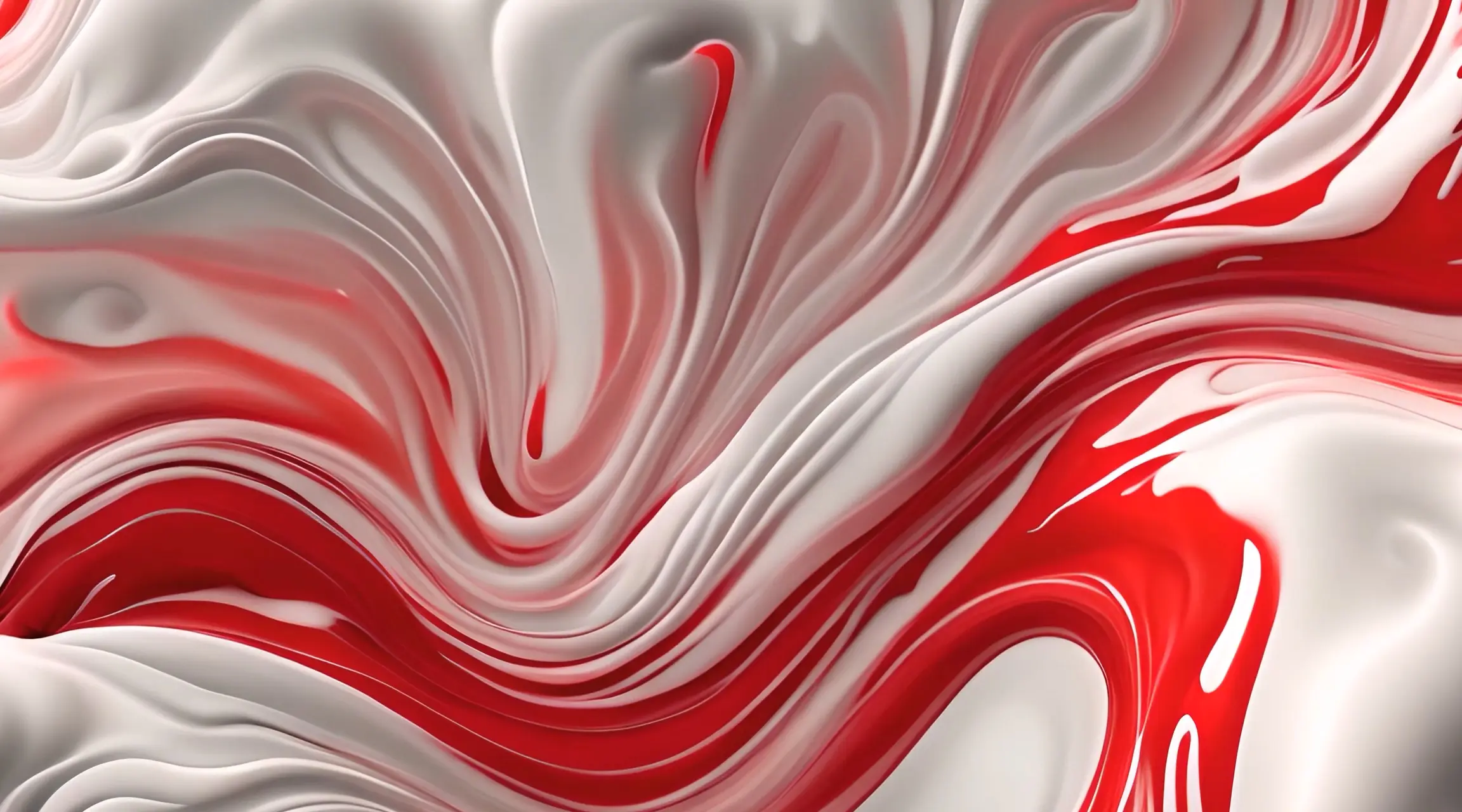 Satin Swirls Luxurious Red and White Stock Video